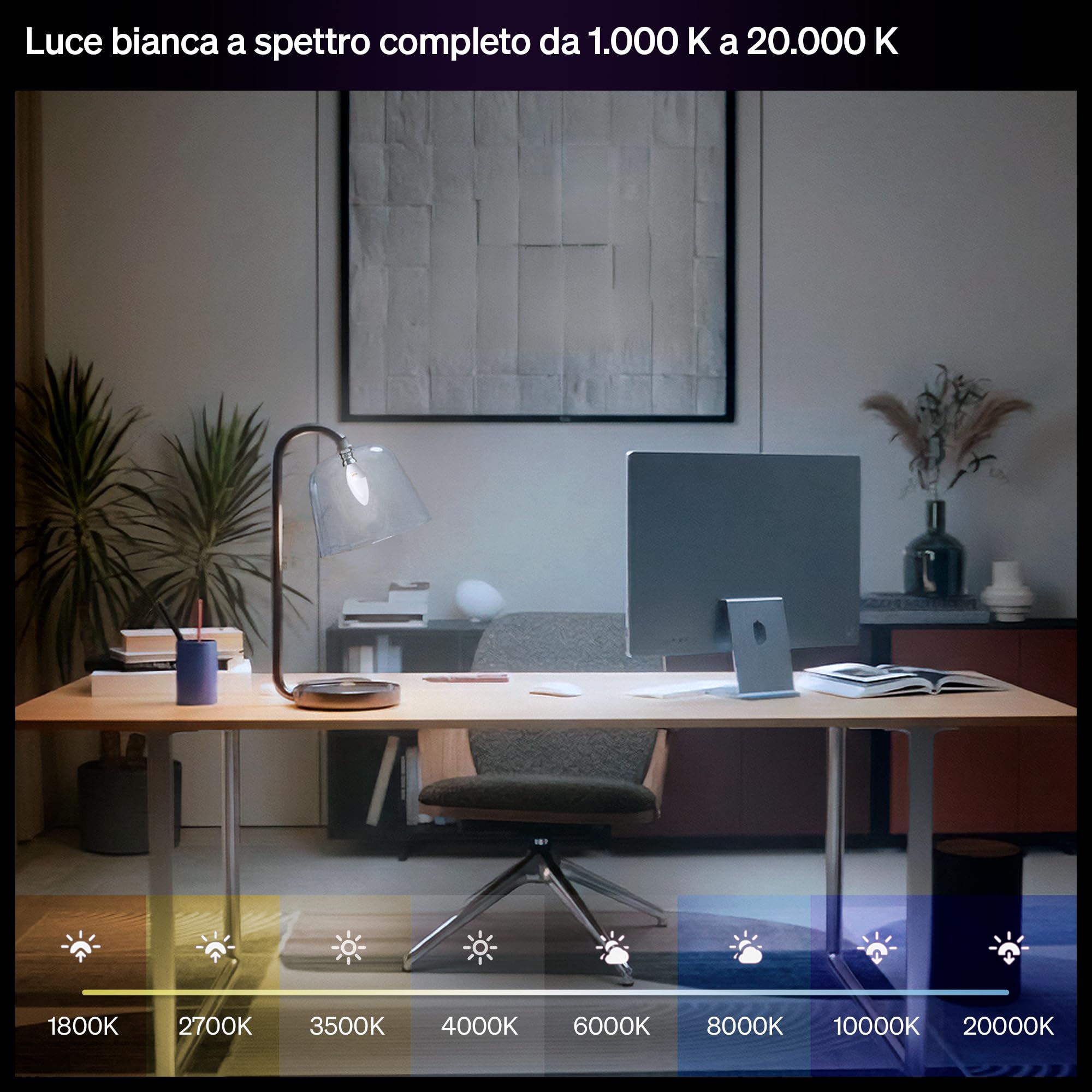 Philips Hue Smart LED Lampadina Design Candela, B39, E14, 3Pz, Lampadine Smart, Illuminazione Spettro Completo 1000K-20000K, 500 lm, Regolazione Ultrafluida, Chromasync, Alexa, Google Home, Apple Home