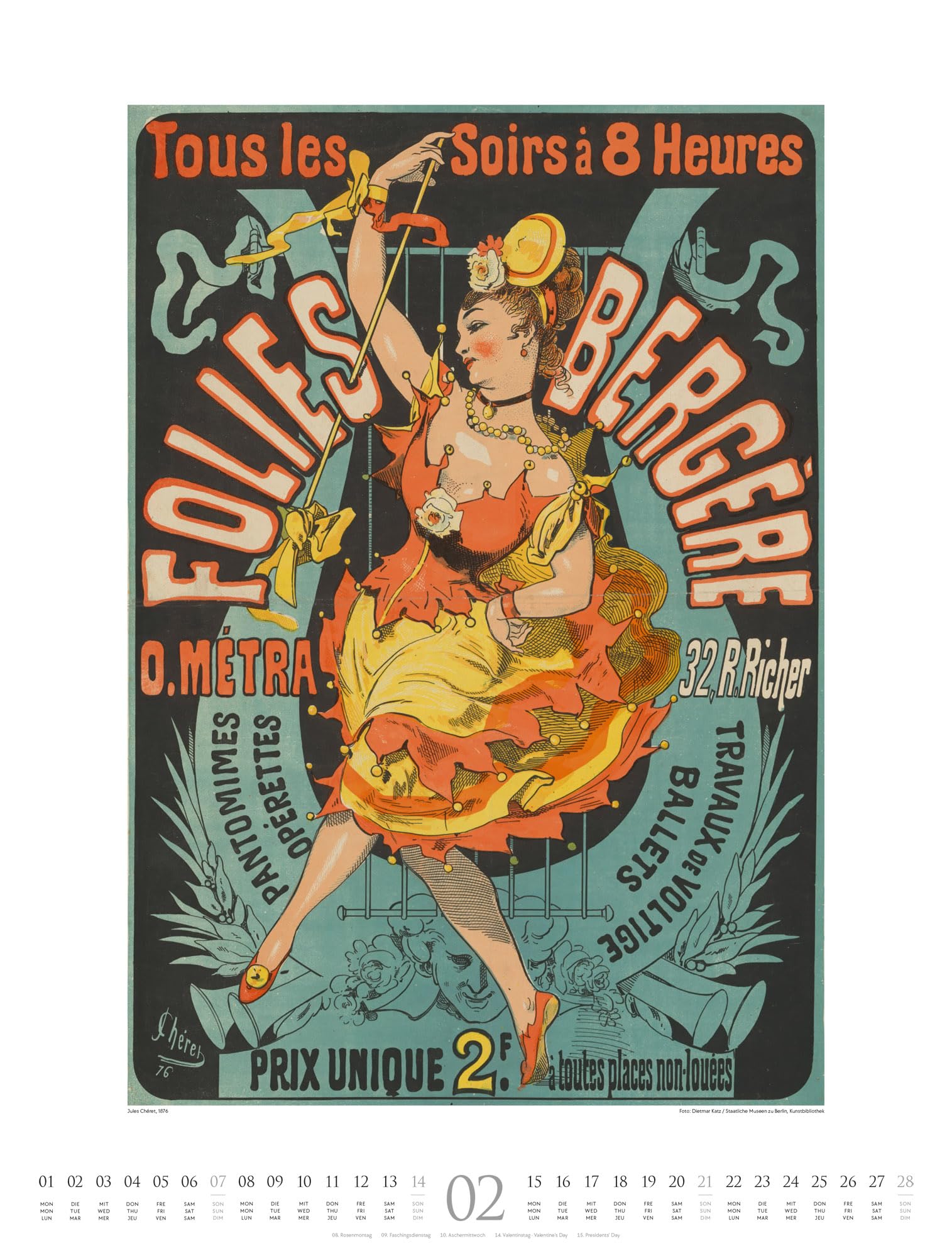 Plakate & Poster Kalender 2027 | Vintage Kunst-Kalender im großen Hochformat (50x66 cm) | Historische Plakatkunst