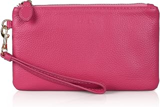 Womens Genuine Italian Leather Wristlet