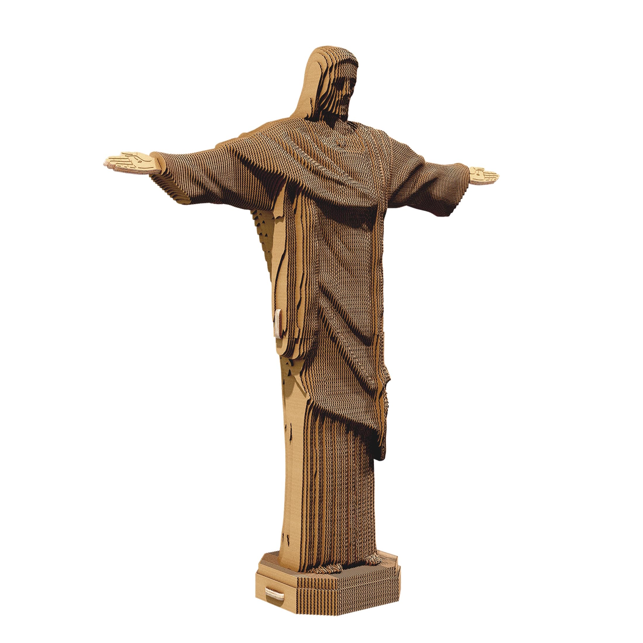 Christ Rédempteur Puzzle 3D en Carton – Maquette à Monter | 231 Pièces, 35 × 30 × 8 cm – Kit Sculpture DIY à Peindre, Matériaux Recyclés, Ados & Adultes, Idée Cadeau Déco