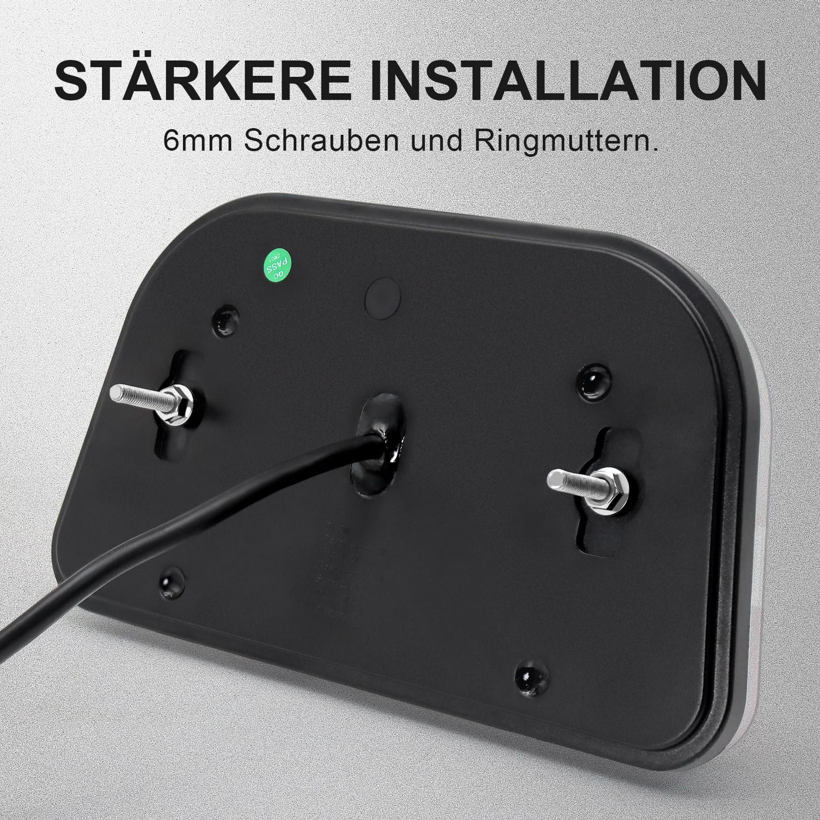 Agrieyes Anhänger Beleuchtung Mit Nebelscheinwerfer, LED Rückleuchten Anhängers Mit Rückfahrscheinwerfer, 12V/24V Anhängerbeleuchtung Rücklicht Heckleuchten für Anhänger Traktor PKW