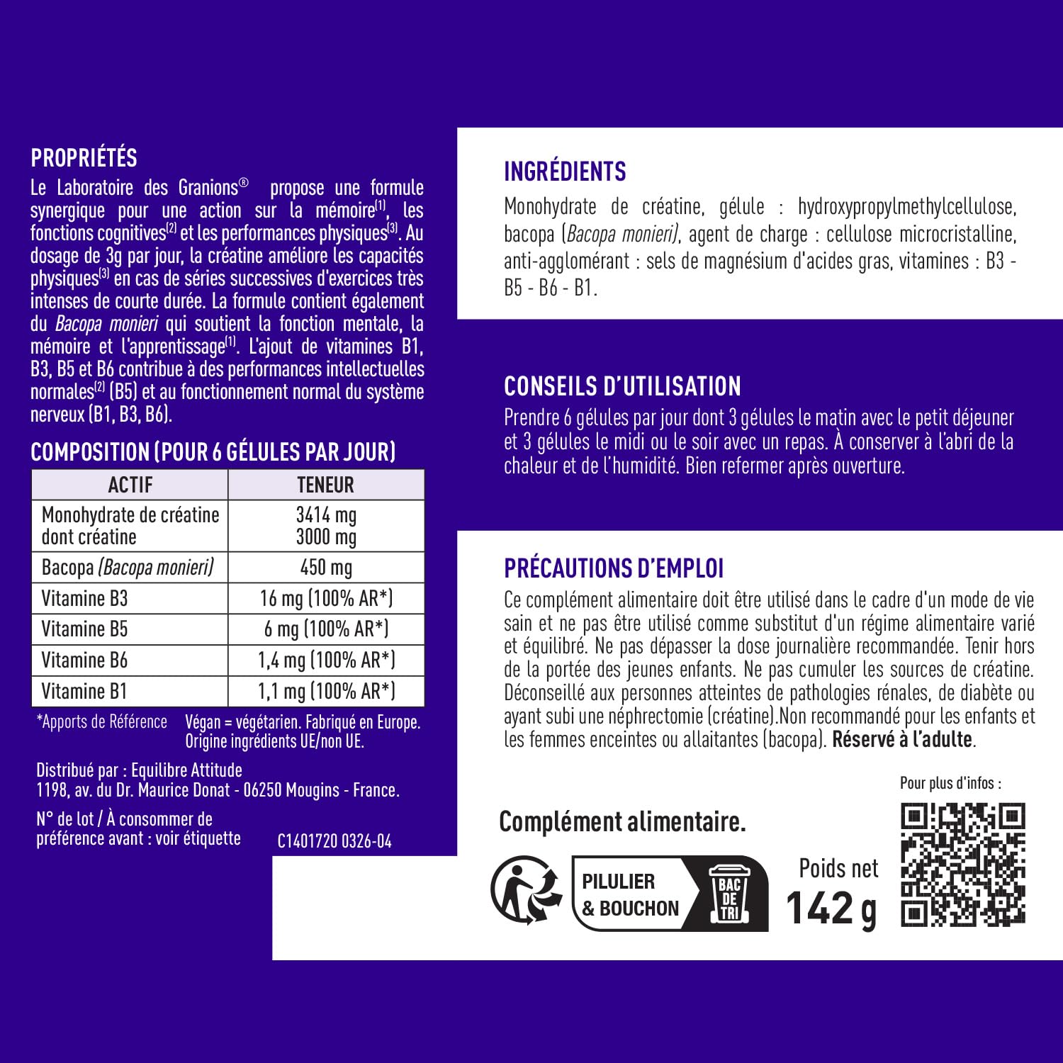 COLLAGÈNE MARIN 3000 MG GRANIONS - Collagène Marin Hydrolysé Type I & II - Avec Cuivre et Manganèse - Peptides de Collagène - Complément Alimentaire - 80 comprimés
