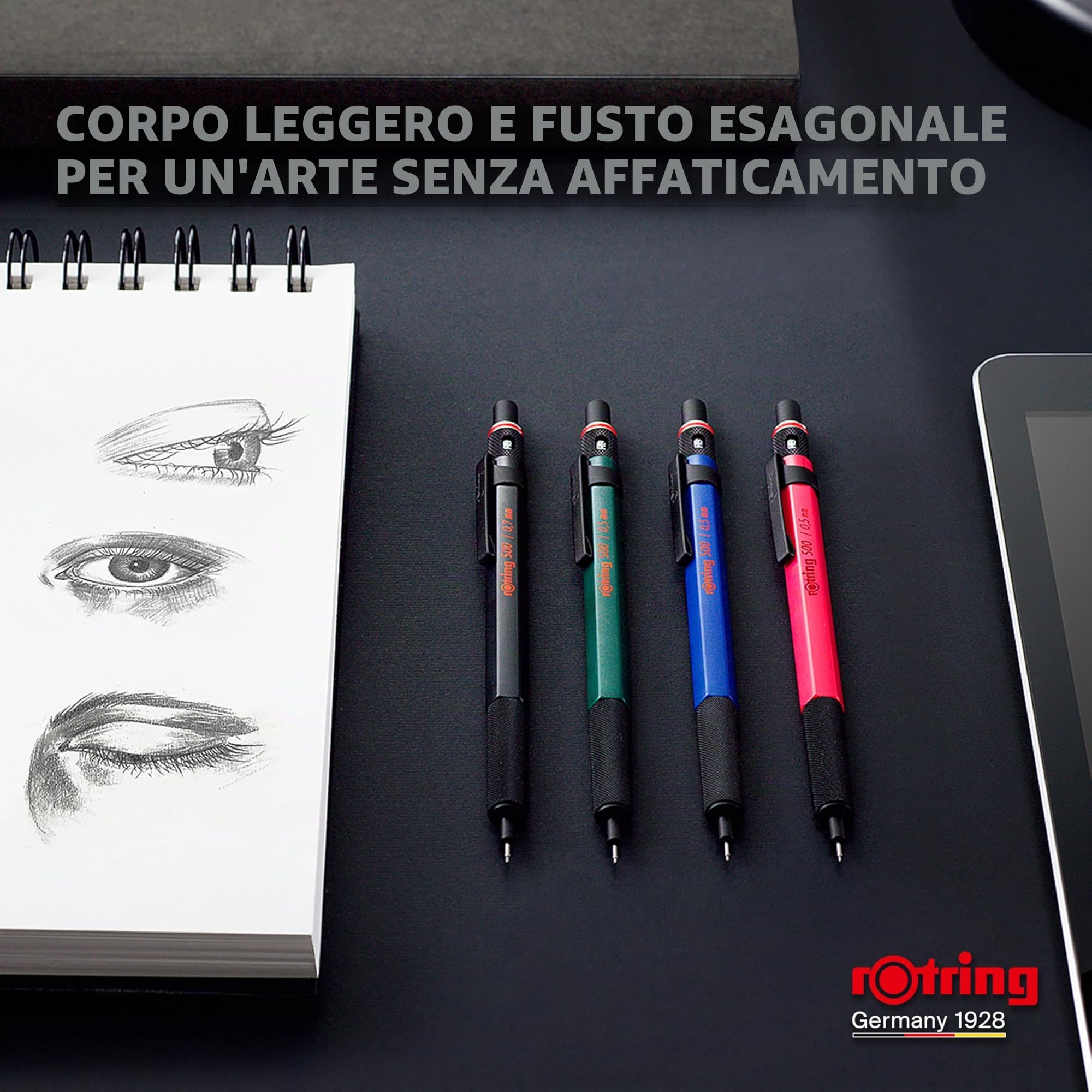 rOtring 500 portamina 0,5 mm Corpo blu