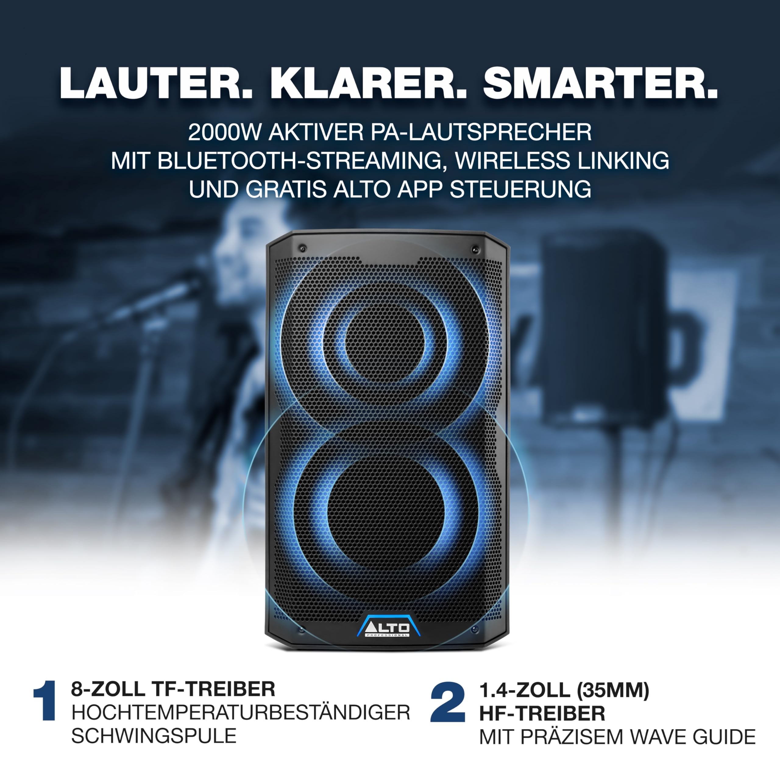 Alto TS408 2000W 8-Zoll PA-Aktivlautsprecher – Bild 3