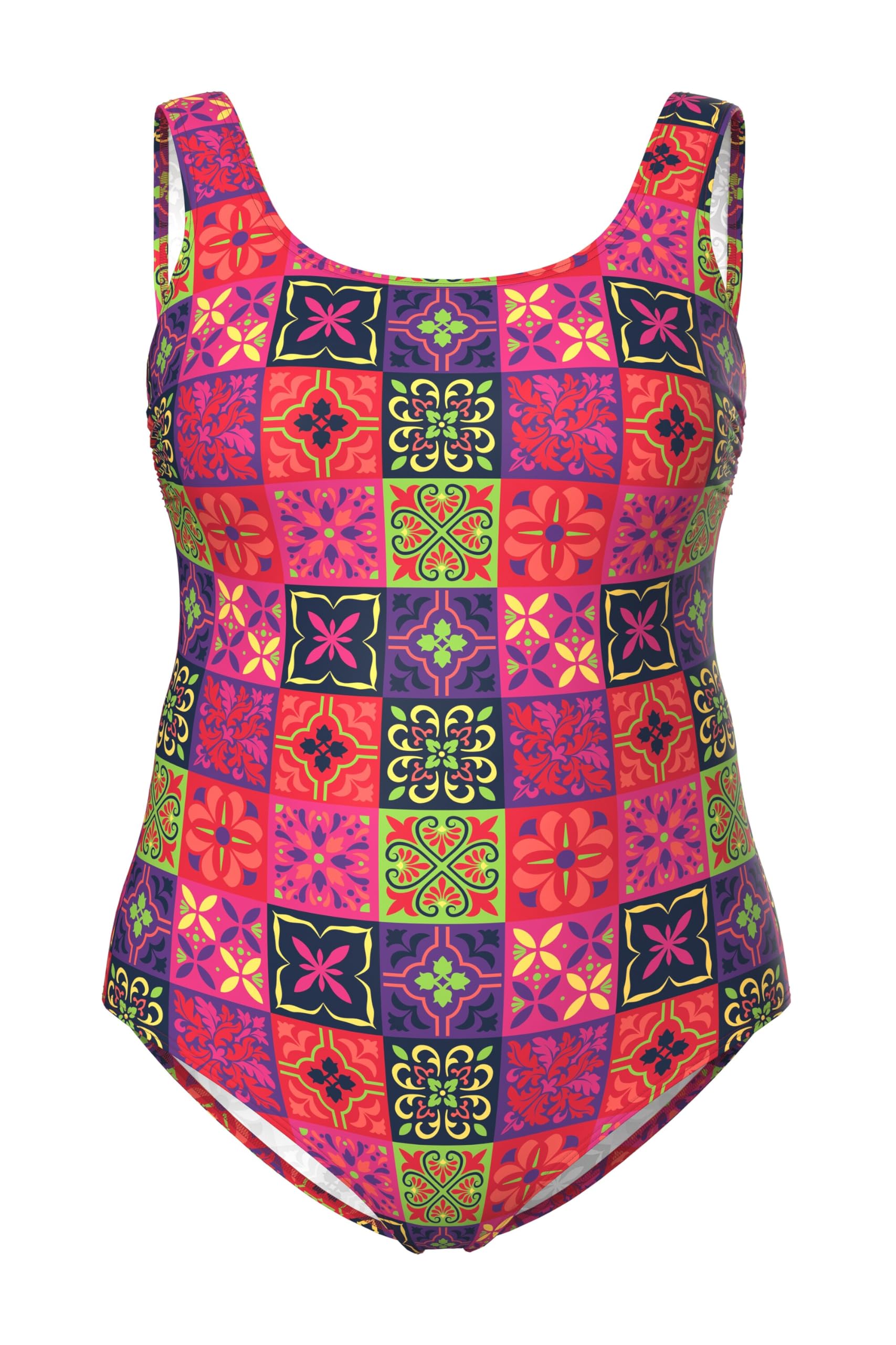 Ulla Popken Badeanzug Alice, Softline, Dg, Kacheln Maillot de Bain Une pièce Femme