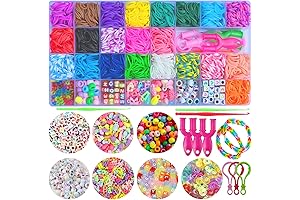 Inscraft 17500 Rubber Loom Bands: The Ultimate Bracelet Making Kit for Girls