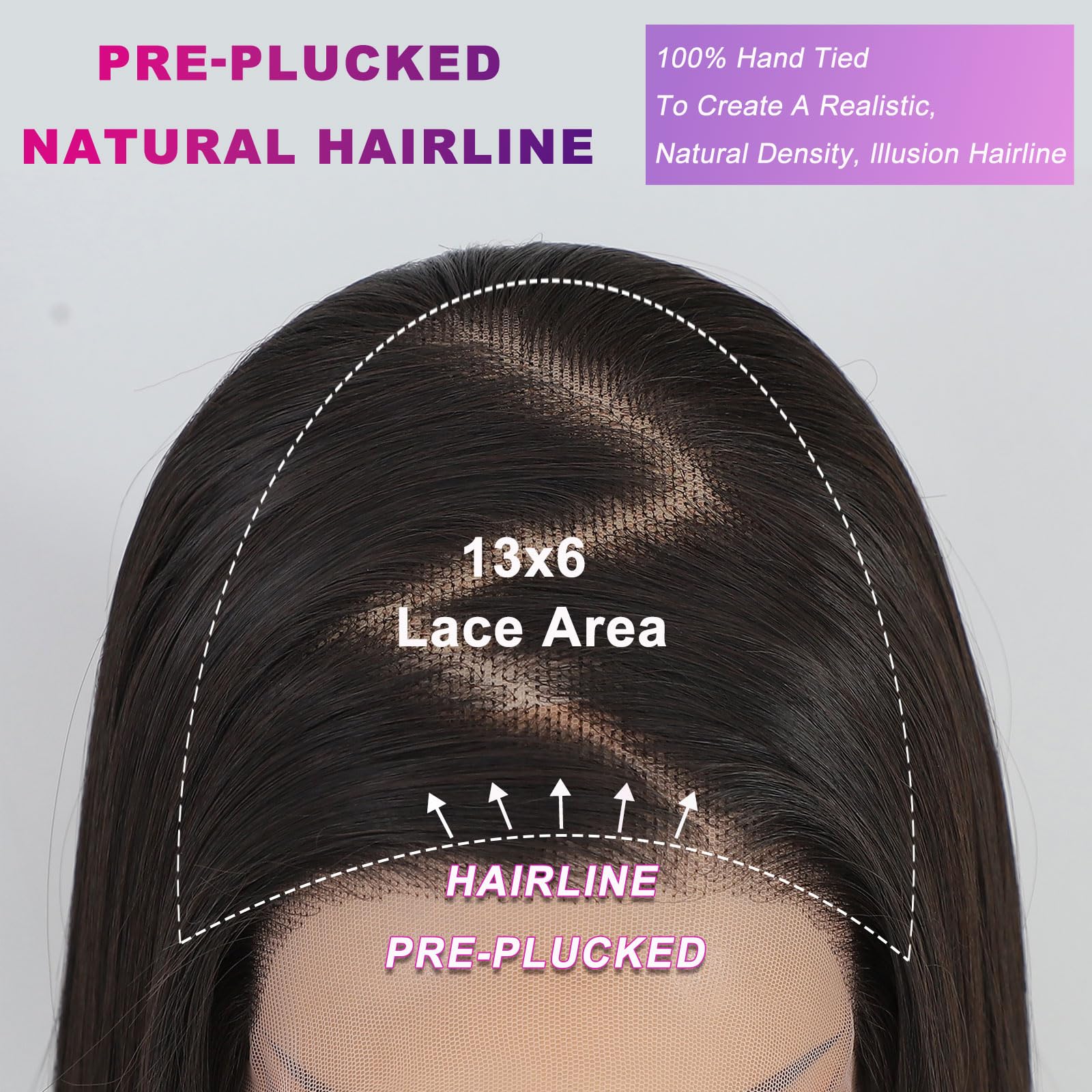 Synthetic 13x6 Lace Front Wig, 26 Inch Heat-Resistant Fiber Wig