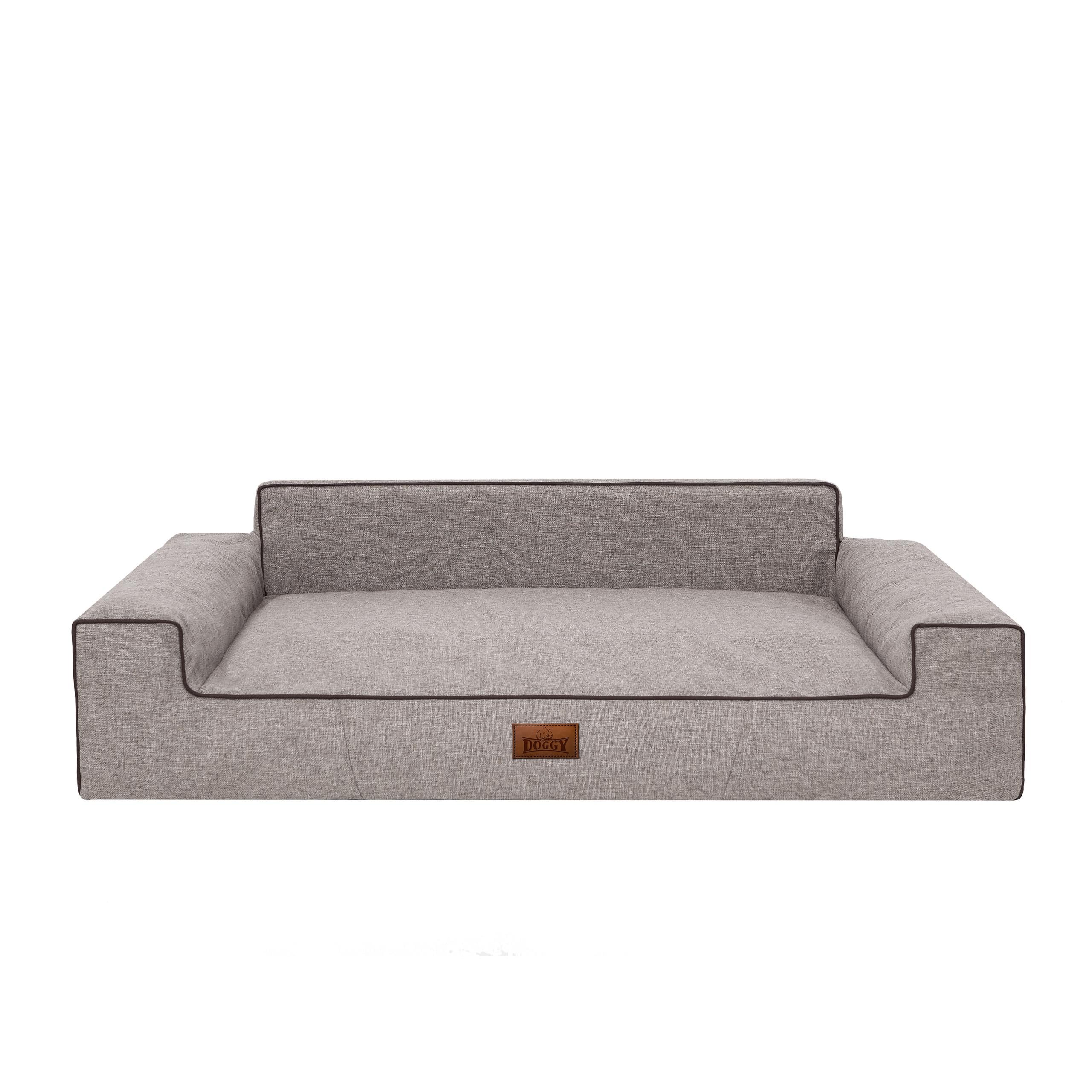 Cuccia morbida per cani, letto per animali domestici, colore: cappuccino, 78 x 53 cm