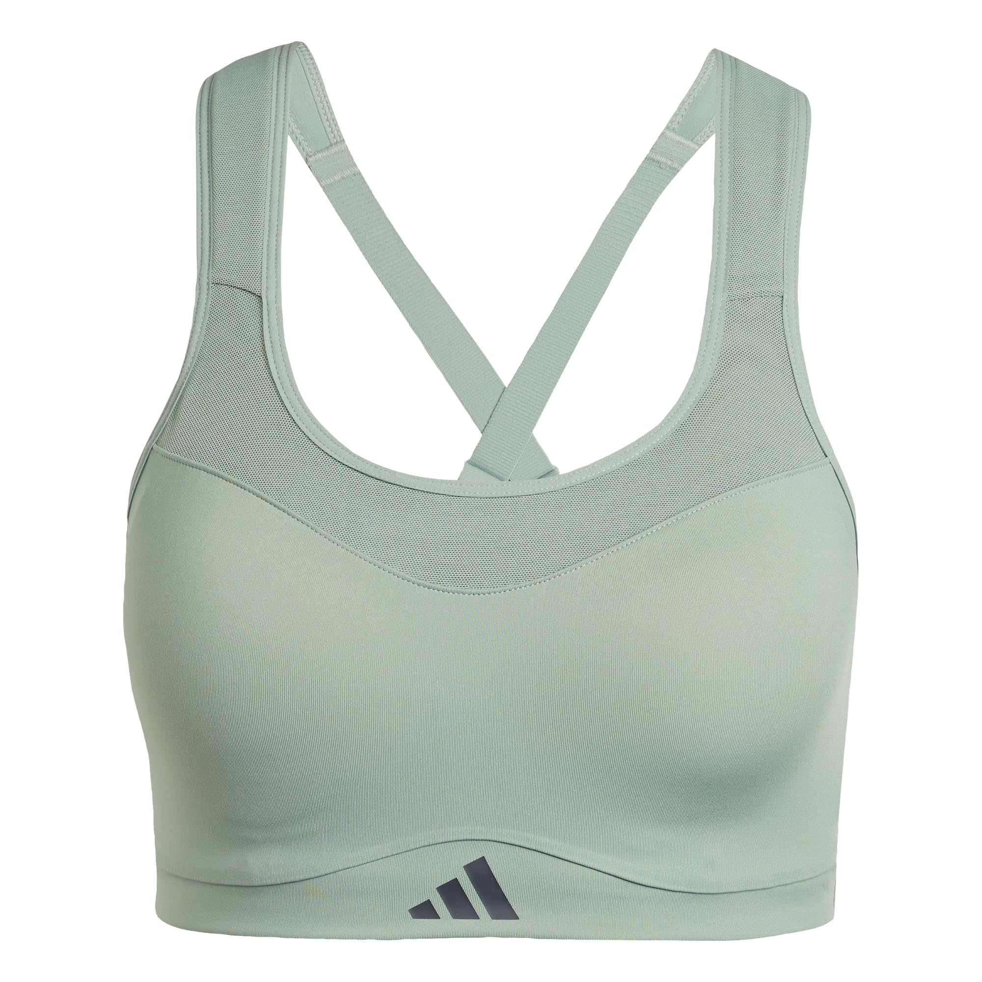 adidas TLRD Impact Training High Support Bra, Recycled Polyester, Green