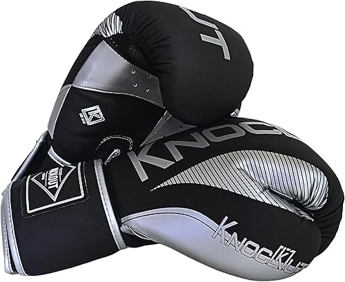 Miniatura 4 de Knockout Elite - Guantes de boxeo con envolturas de mano y protector bucal para hombres, mujeres, Muay Thai, kickboxing, entrenamientos de bolsas