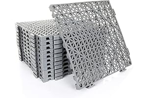 12PCS Interlocking Soft PVC Flooring Tiles Mat for Attic Flooring