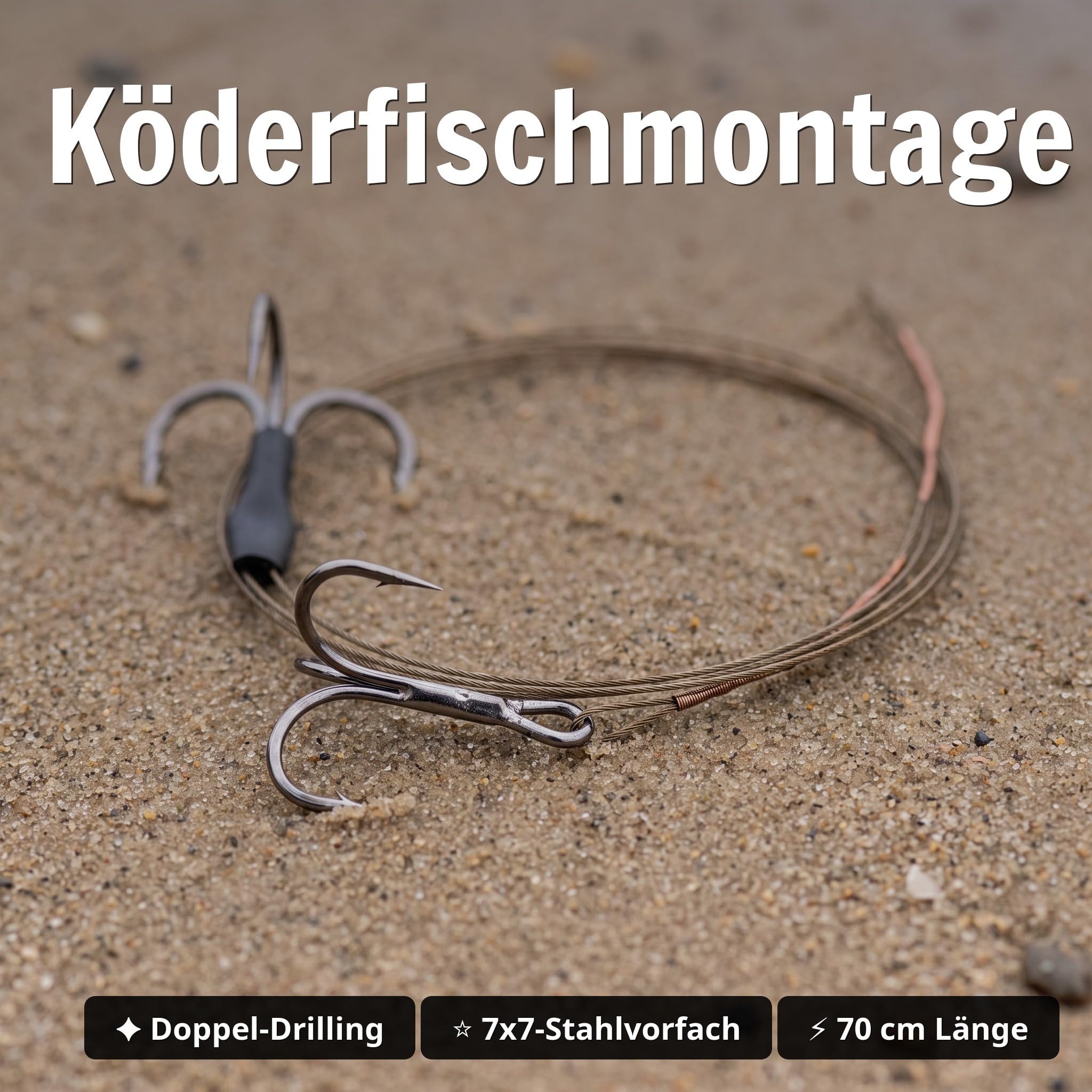 Zite Juego de flotadores de pesca para lucio, 20 – 30 g, montaje de doble perforación terminado en la cabeza de acero, tope de plomo de perlas, sistema completo de cebo para lucios
