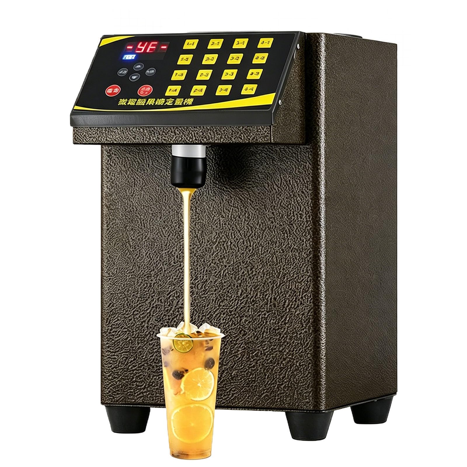 Ymnogjie 8.5L Automatic Fructose Dispenser,16 Groups Gold