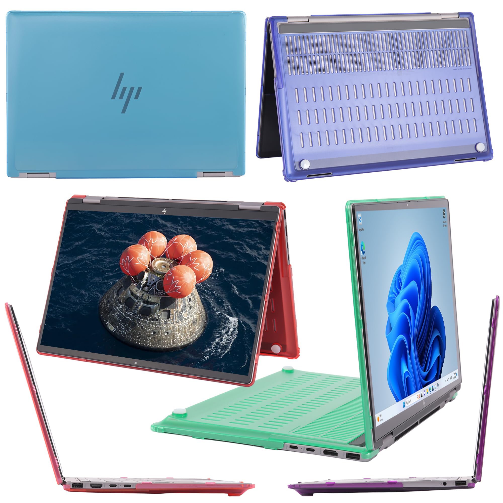 mCover Custodia compatibile solo per computer portatili Windows 2-in-1 2025-2026 da 14 pollici HP OmniBook 5 Flip 14-FPxxxx 2-in-1 (non compatibile con altri modelli HP), arancione
