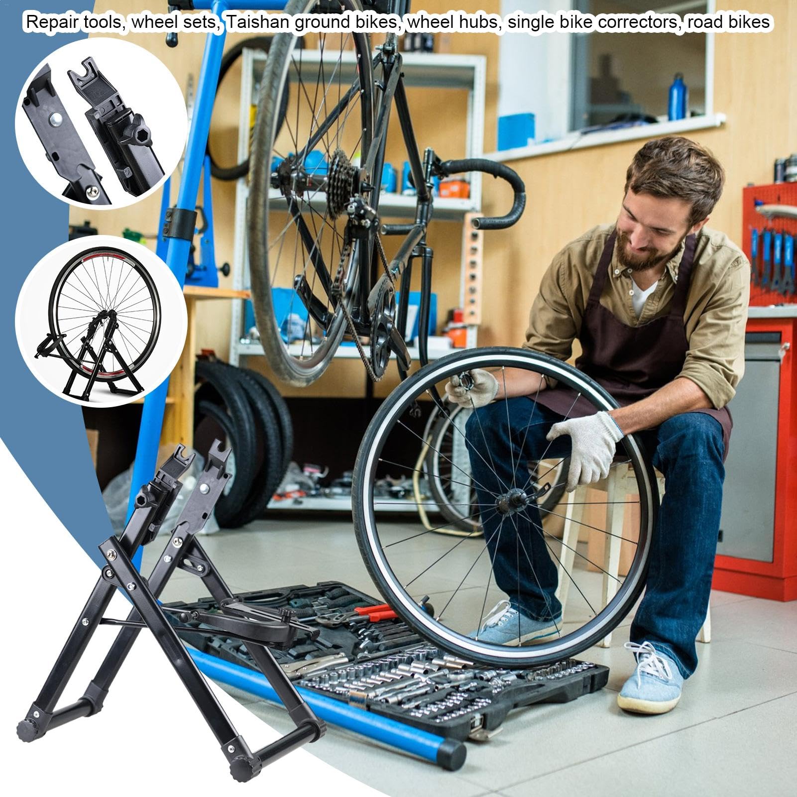 Supporto per la riparazione della bici, supporto per la manutenzione della