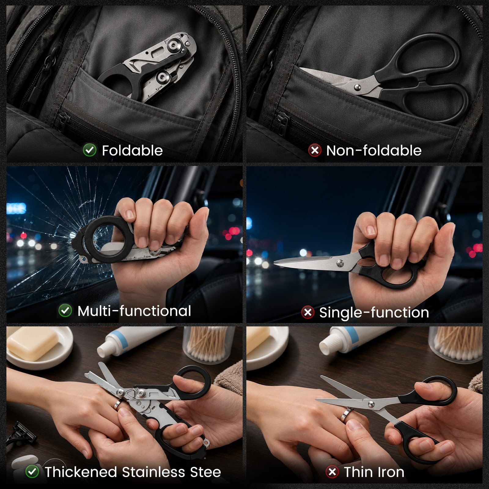 6-in-1 Trauma Shears - EMT Rescue Scissors -7 6-in-1 Trauma Shears - EMT Rescue Scissors -7