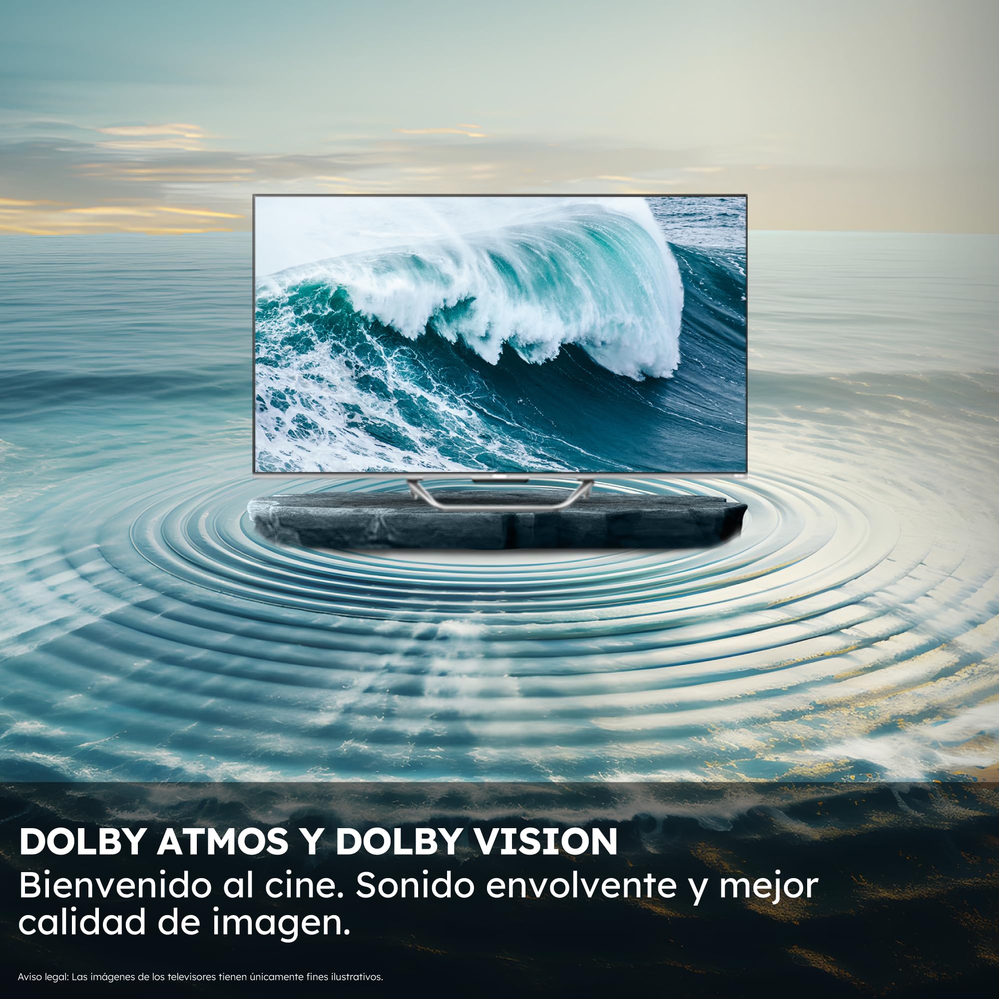 Haier MiniLED 4K UHD H65M80FUX - 65", Smart TV, Google TV, Dolby Atmos y Dolby Vision, HDR 10, Google Assistant, Procesador Quad Core, Bluetooth 5.2, DBX TV, HDMI 2.1 x 4, 2+32 GB, Sin Marcos, 2025