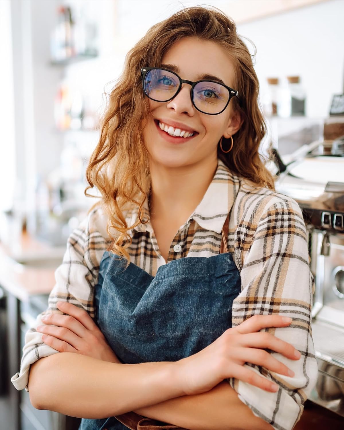 5 Pack Reading Glasses For Women, Blue Light Blocking Computer Reader Spring Hinge Eyeglasses - Image 6