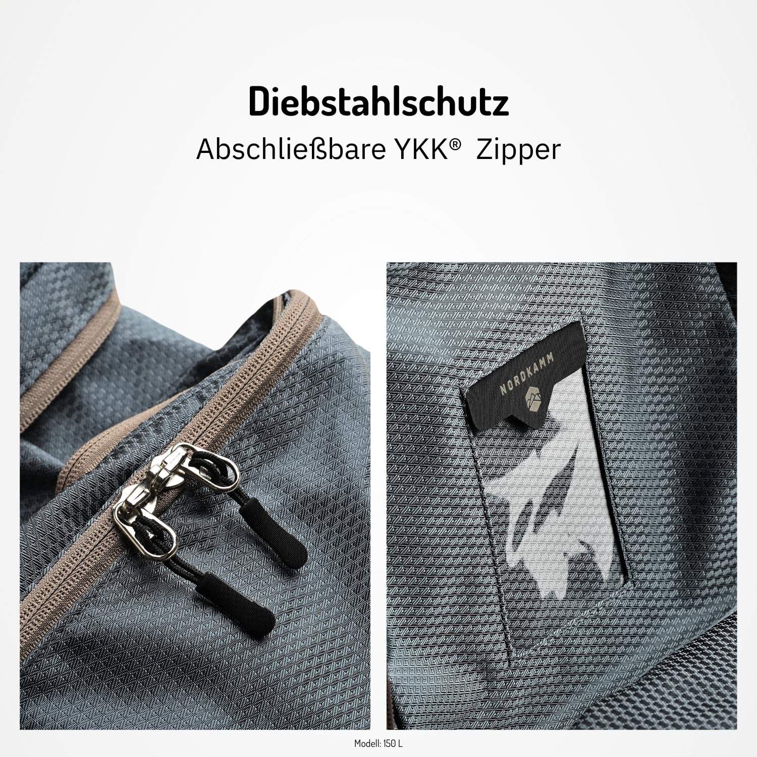 NORDKAMM Schutzhülle Rucksack 80l und 150l, Transporthülle für Flugzeug, Flight Cover