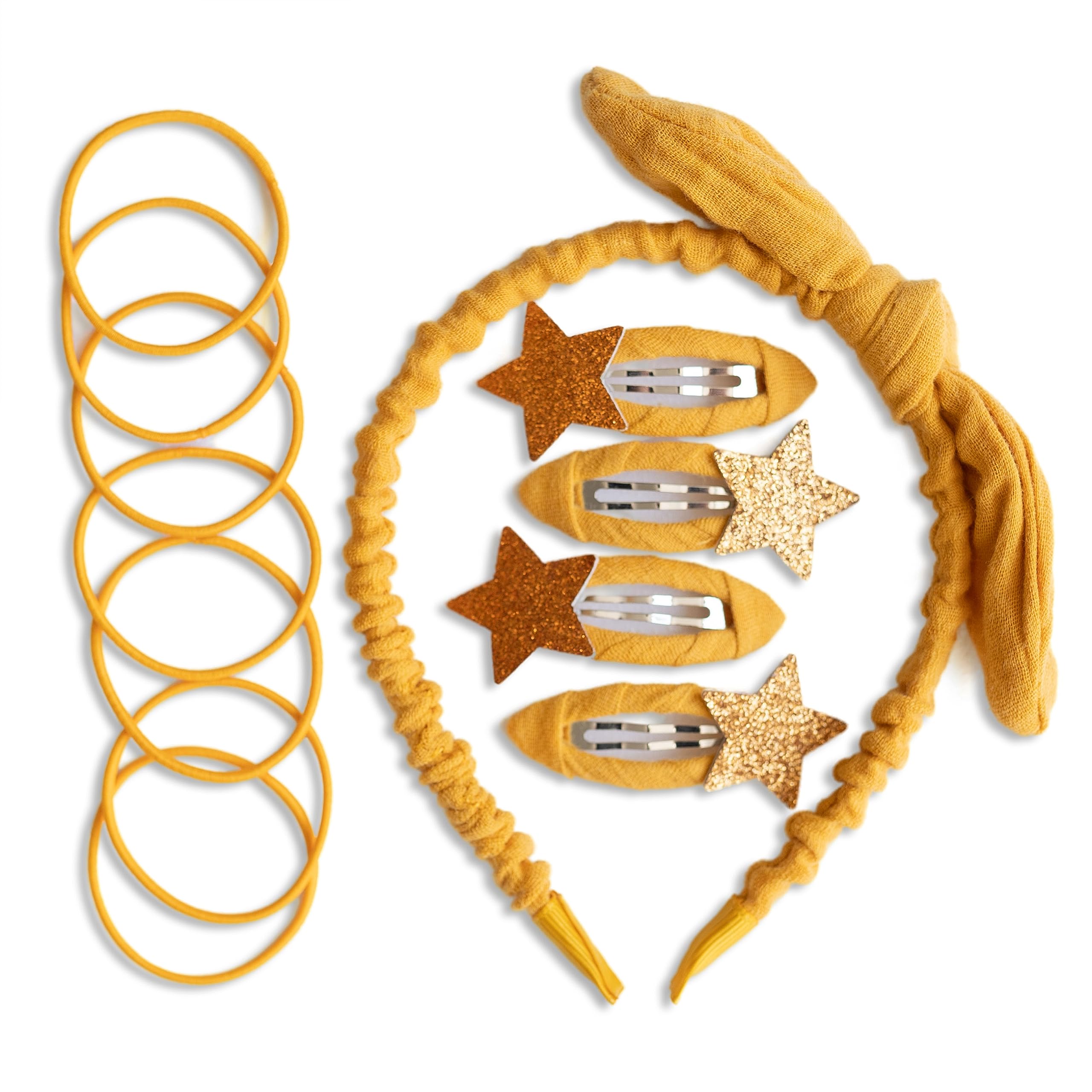 Papierdrachen Special Hair Accessories Set including Headband, Glitter Hair Clips