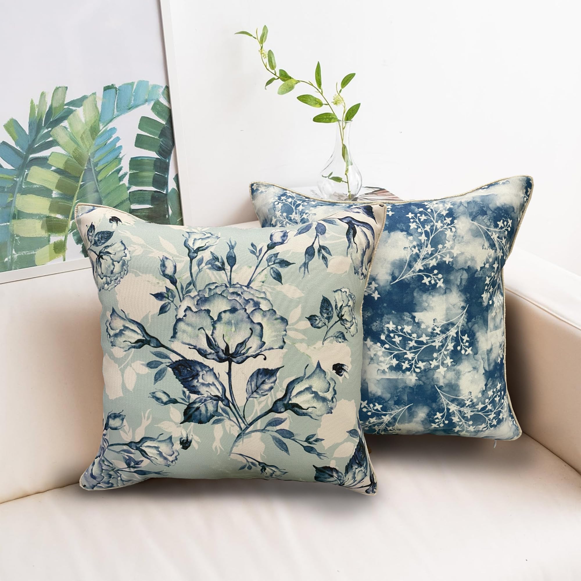Furnishya Reversible Cushion Cover 20 inch x 20 inch with