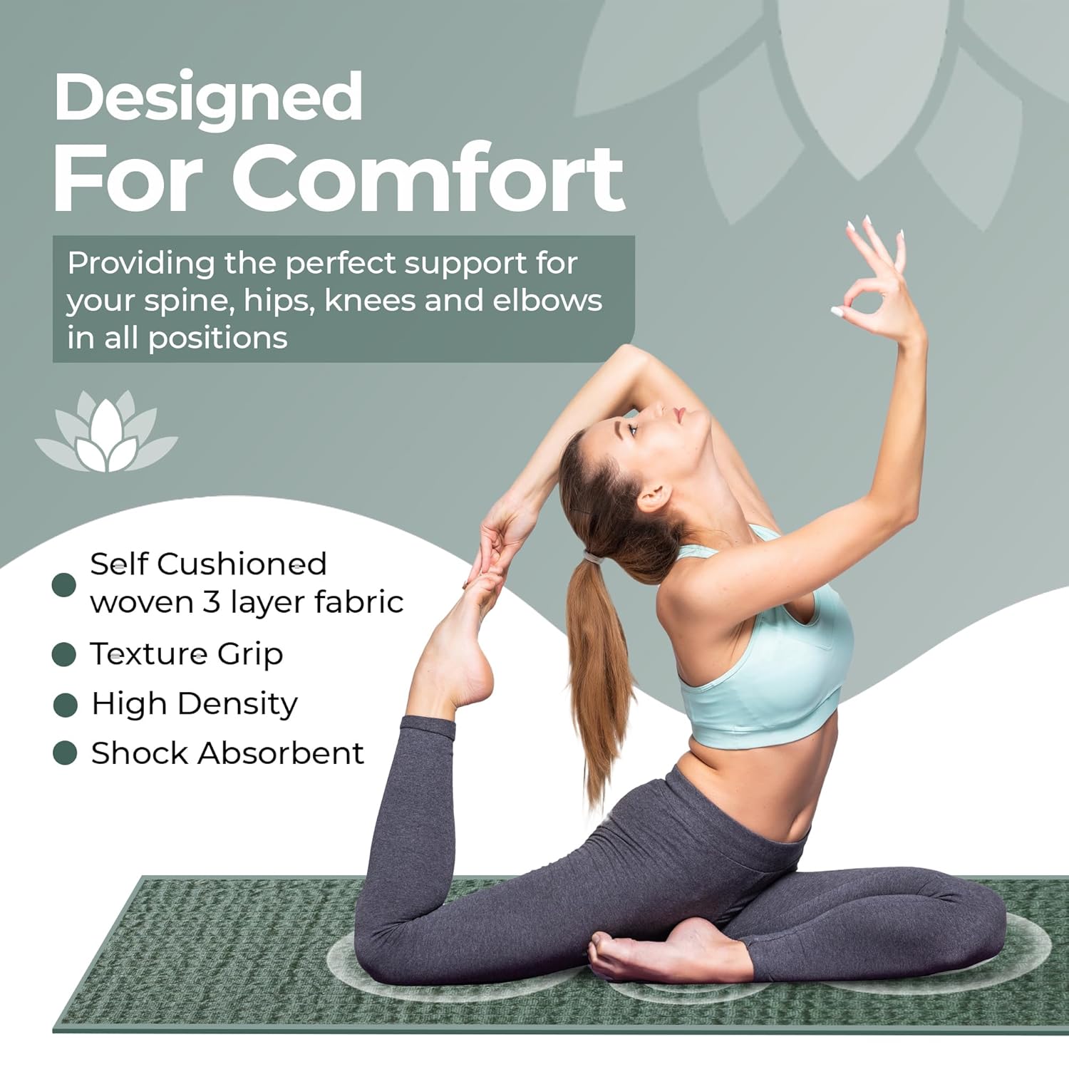 Buy Now Organic Cotton Yoga Mats For Men, Women &Amp; Kids. 12Mm Thick E... 1 Buy Now Organic Cotton Yoga Mats For Men, Women &Amp; Kids. 12Mm Thick E...