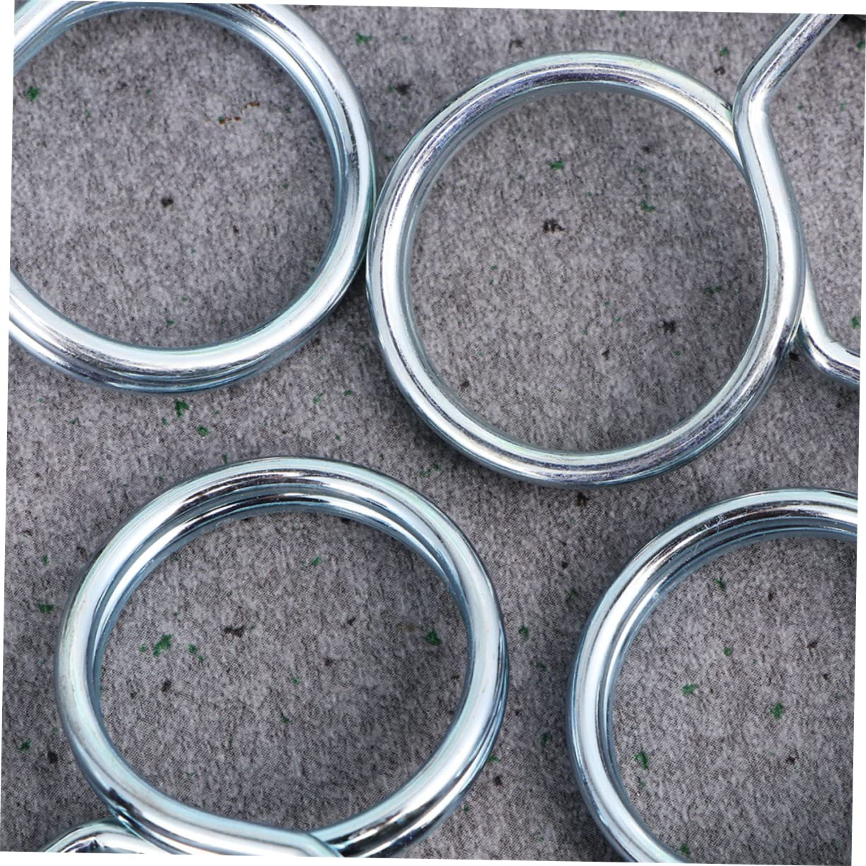 POPETPOP 6 Pack Spring Clip Collars Barbell Spring Buckle Dumbbell Clamp Weightlifting Accessory Gym Equipment Prevention