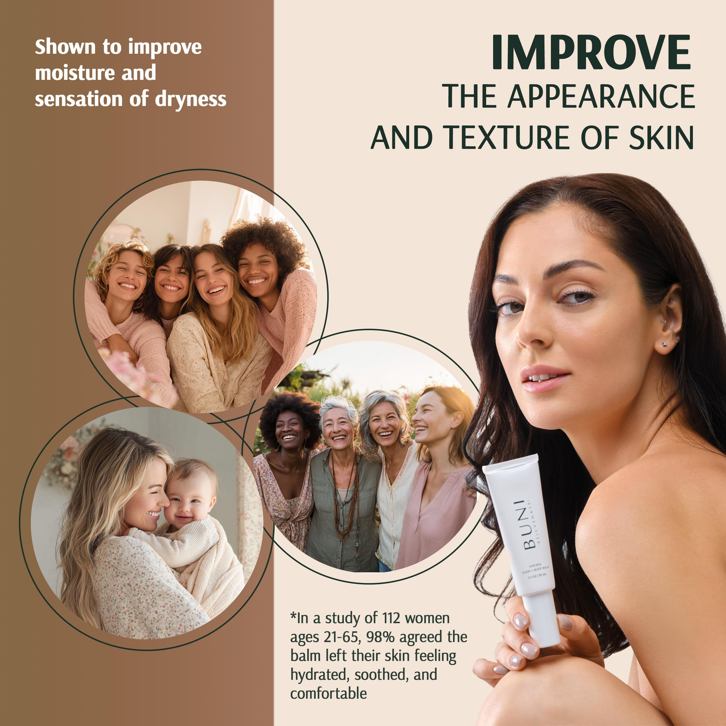 Premium Vulva & Body Balm – Airless Pump Moisturizer for Delicate Skin - Hydrating & Nourishing – Made in USA - OB/GYN Approved