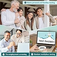Vista 6 de Easy@Home Kit de prueba de drogas en orina de 5 paneles [paquete de 5] - THC/marihuana, cocaína, OPI/opiáceos, AMP, BZO todas las tiras de prueba