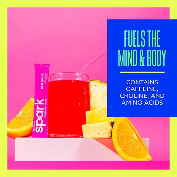 AdvoCare Spark Energy & Focus Drink Mix, Fruit Punch, 2-Pack, 14 Sticks