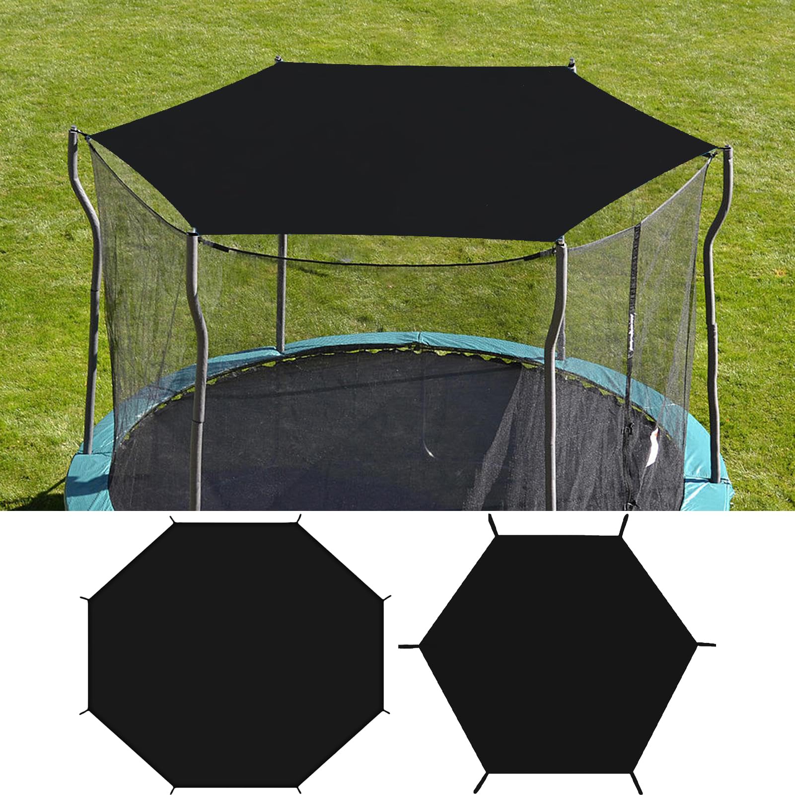 Trampolin Sonnenschutz Zelt - UV-resistente Abdeckung 183-427cm Rund