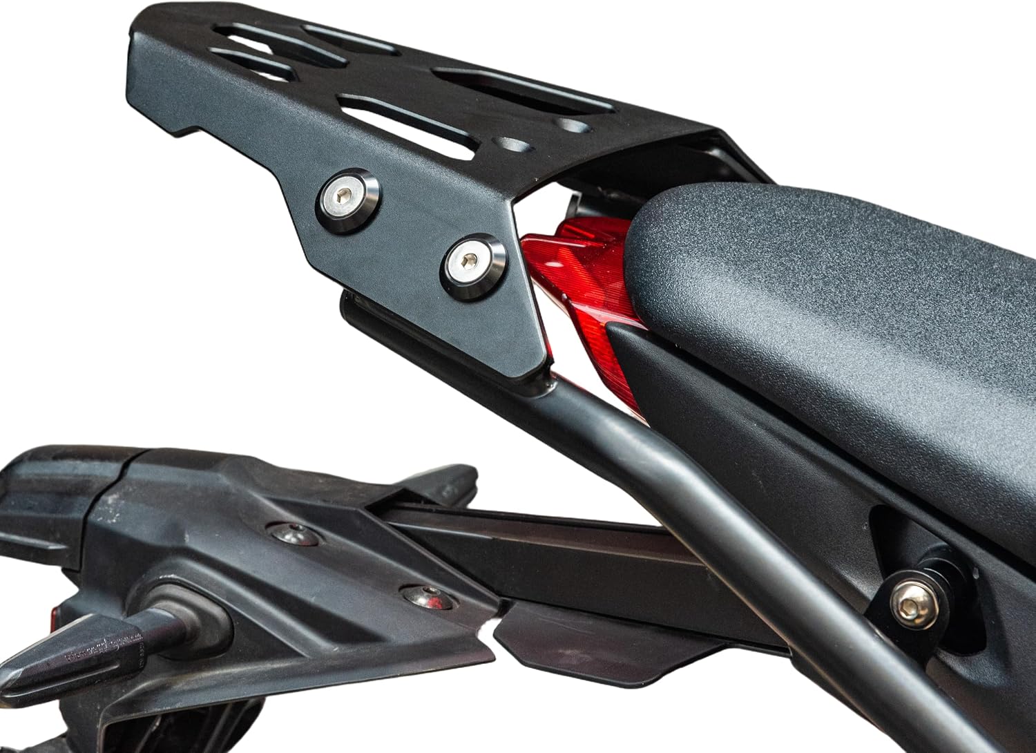 Motorcycle Rear Carrier Luggage Rack Compatible with Y-amaha MT09 MT09SP MT-09 SP 2021 2022 2023 Cargo Support Mount Extender Shelf Case Box Holder Passenger Grab Bar Hand Rail