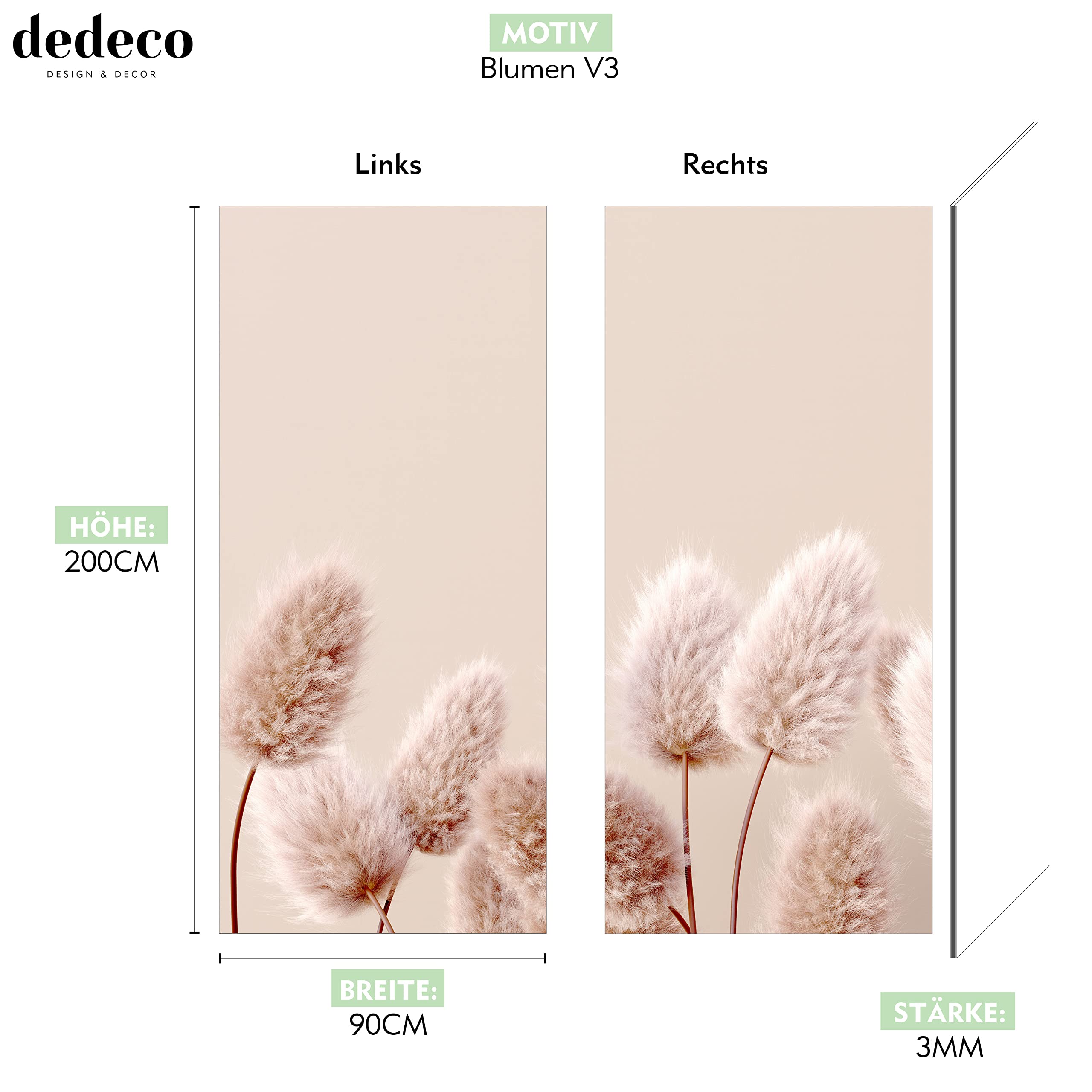 Dedeco Eck-Duschrückwand „Ziegelsteine“ – Wasserfeste Alu-Platte 2x 90x210 Cm, Made In Germany