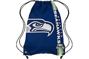 FOCO Seattle Seahawks NFL Big Logo Drawstring Backpack