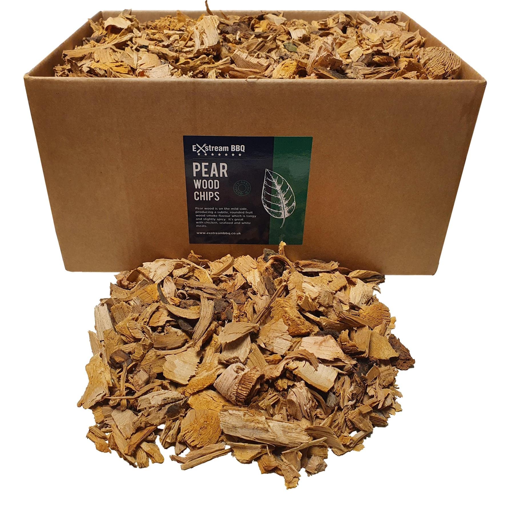 Exstream BBQ Barbecue Smoking Wood Chips *Over 16 Great Flavours in 1, 5 & 10 Litres* (Pear 10 Litre)