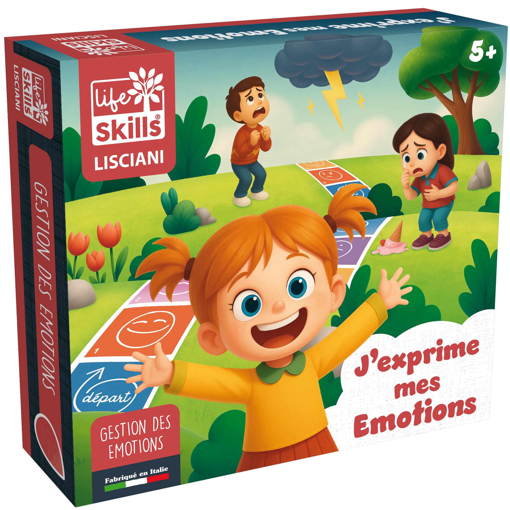 Lisciani – Life Skills – J'exprime Mes Émotions – Jeu Éducatif pour Enfants dès 5 Ans – Apprentissage des Émotions, Empathie et Gestion Émotionnelle – Activité Montessori sans Écran