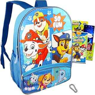Paw Patrol Backpack for Boys Set - Paw Patrol Backpack, Stickers, Backpack Clip, More | Paw Patrol Backpack for Boys 4-6