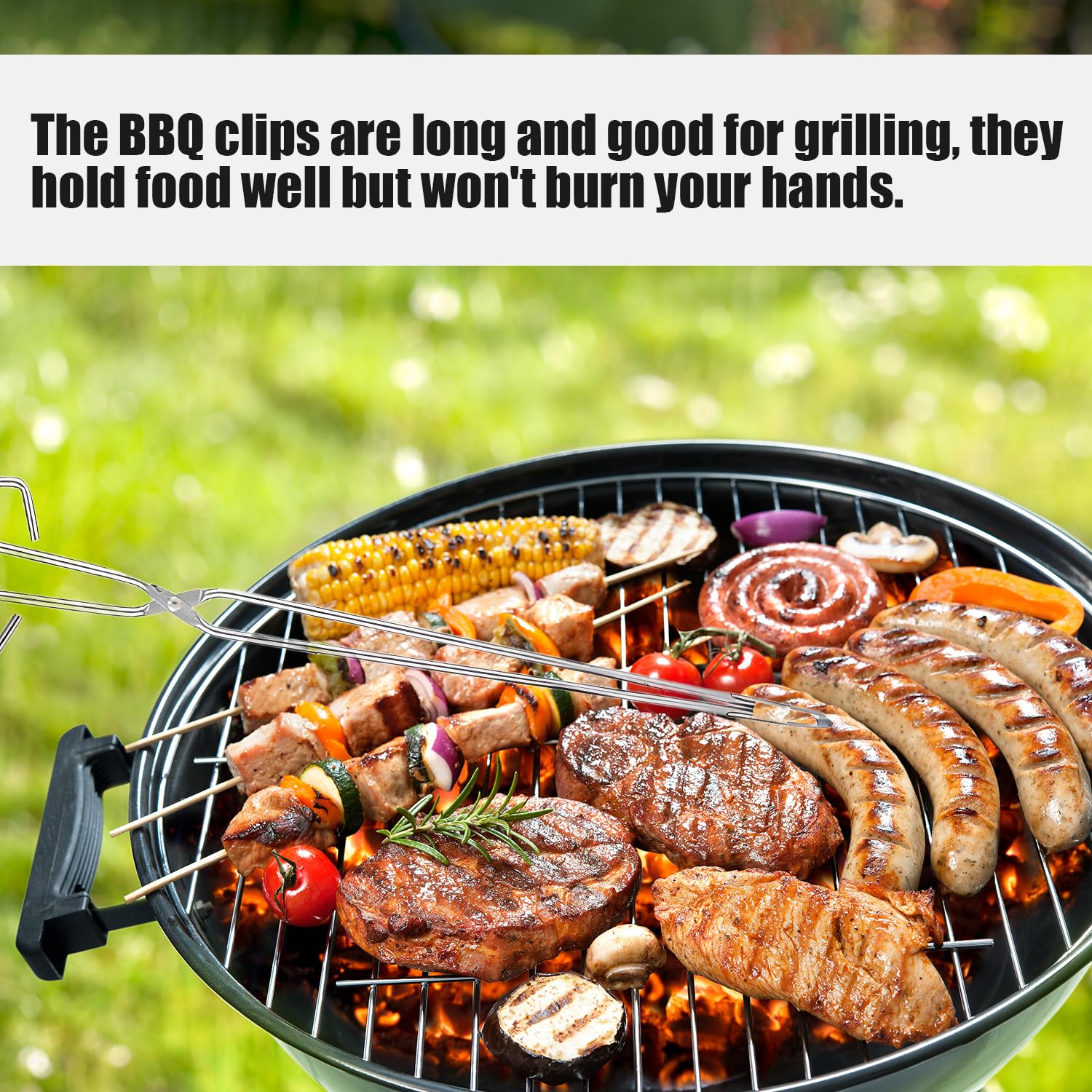 Tissting Pinces à Ciseaux Extra Longues, Pinces à Barbecue D'extérieur en Acier Inoxydable de 55 cm, Pinces à Ciseaux Longues de Cuisine, Pince à Charbon de Bois à Poignée Étendue, Pince