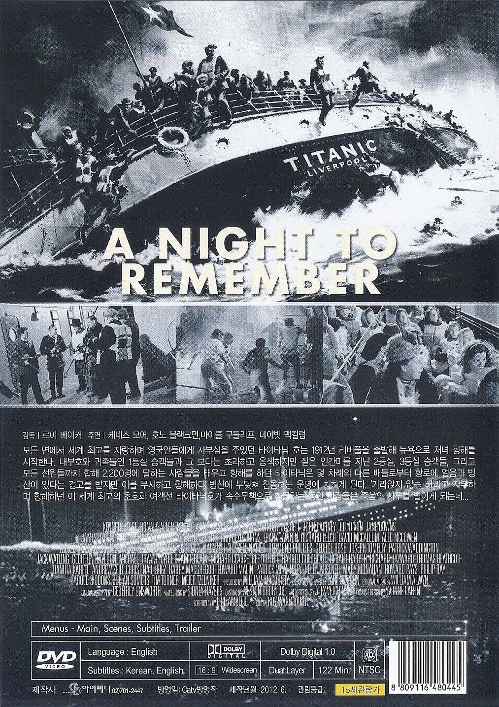 (未使用･未開封品)One Night to Remember [DVD] Amazon.com: A Night to Remember (1958) DVD : Electronics