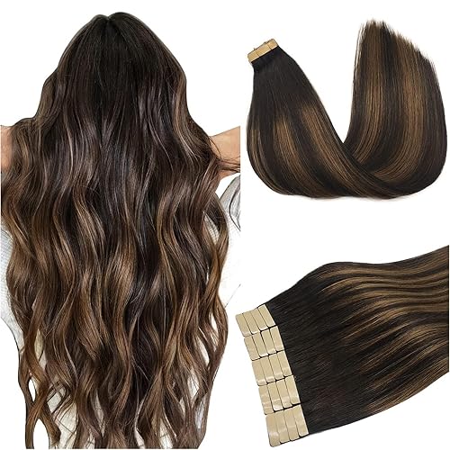 DOORES - Extensiones de cabello con cinta en extensiones de cabello Remy de color real, extensiones de cabello humano natural trama de piel recta disponible en Yaxa Costa Rica