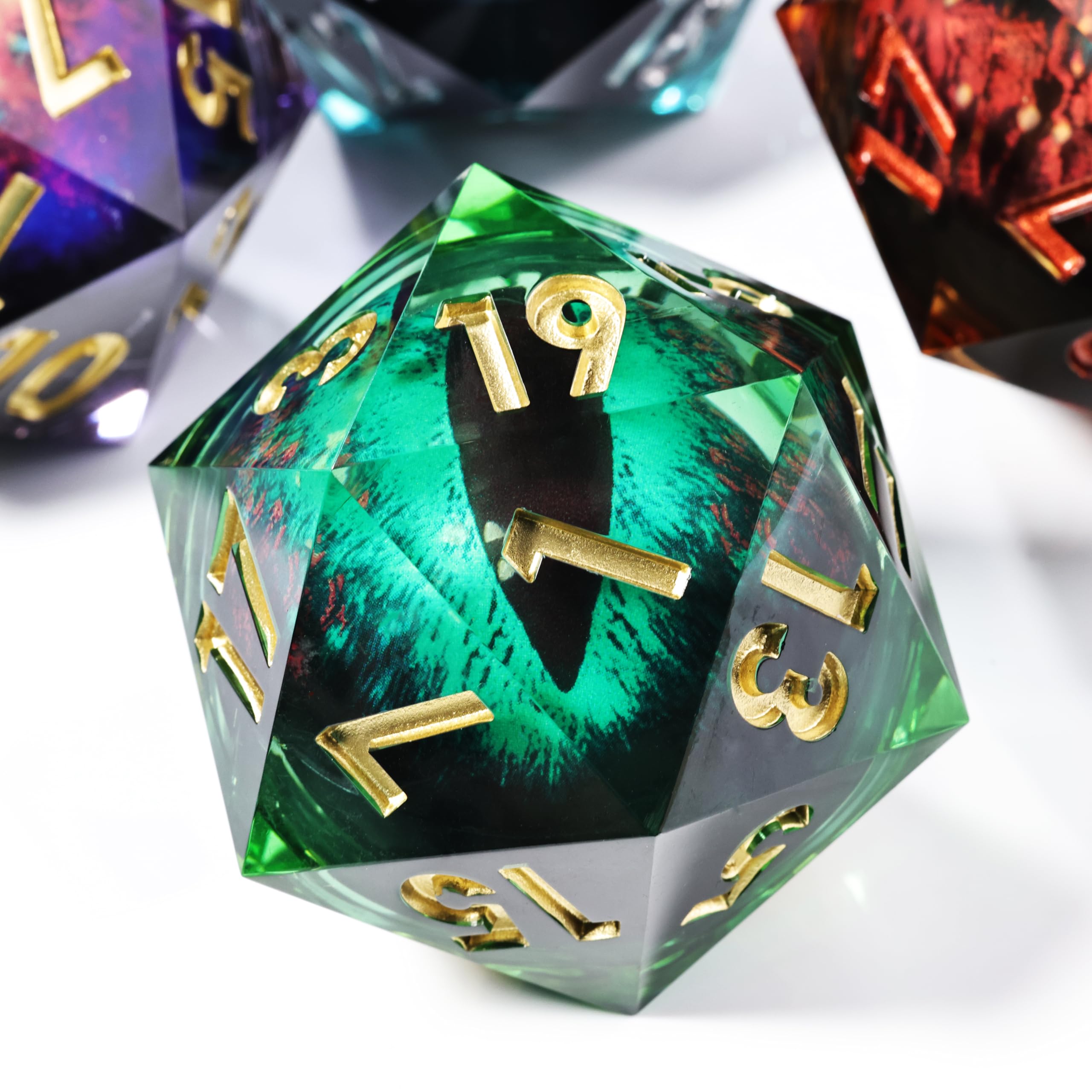 Amazon.com: Mini Planet 50mm Chonk D20 Liquid Core Polyhedral