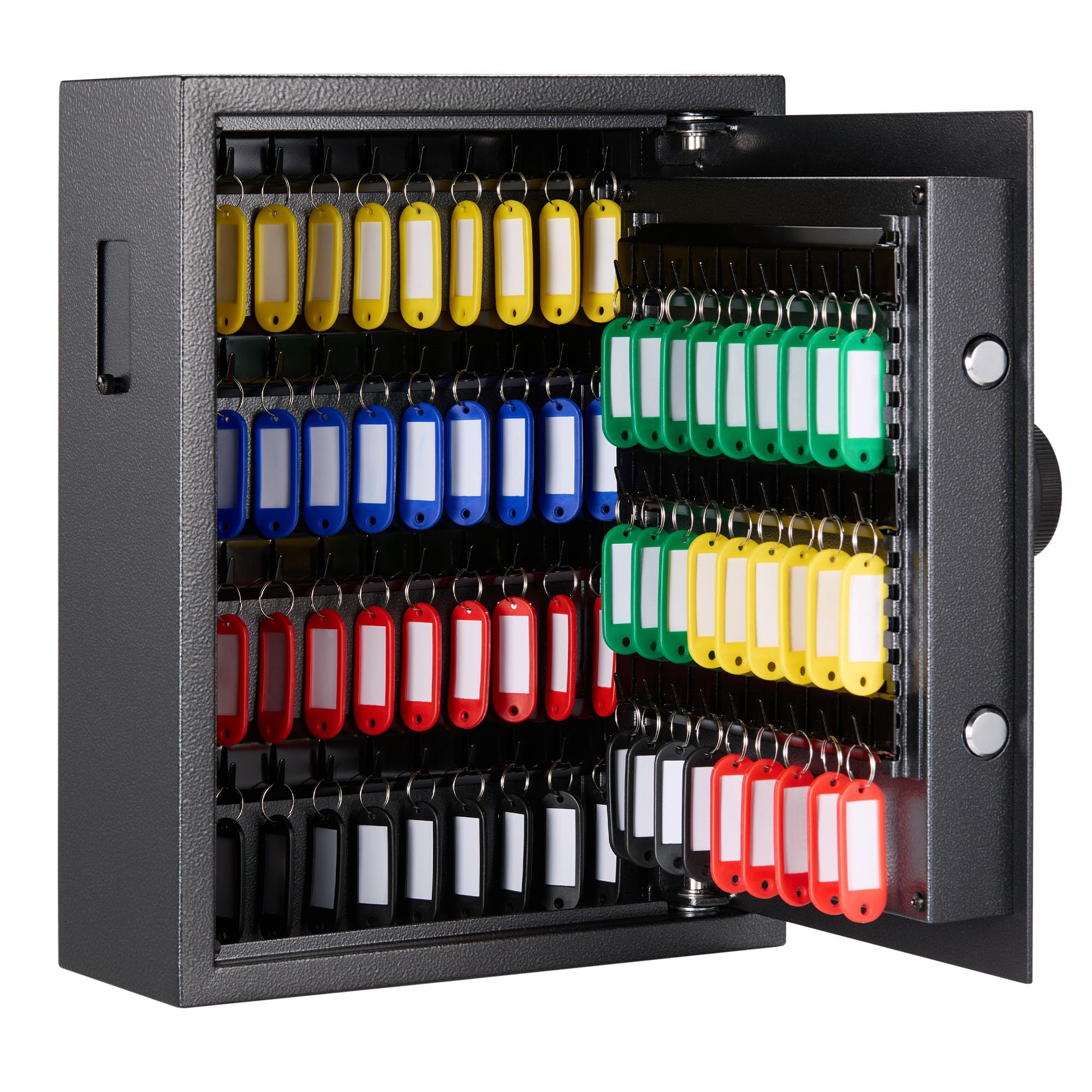 VonHaus Cassaforte per chiavi da parete, con serratura a solenoide e capacità di 71 chiavi, organizer per chiavi di casa, ufficio e lavoro, con accesso sicuro alla tastiera e indicatori luminosi