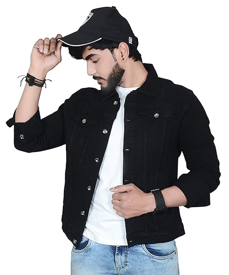 jet black denim jacket