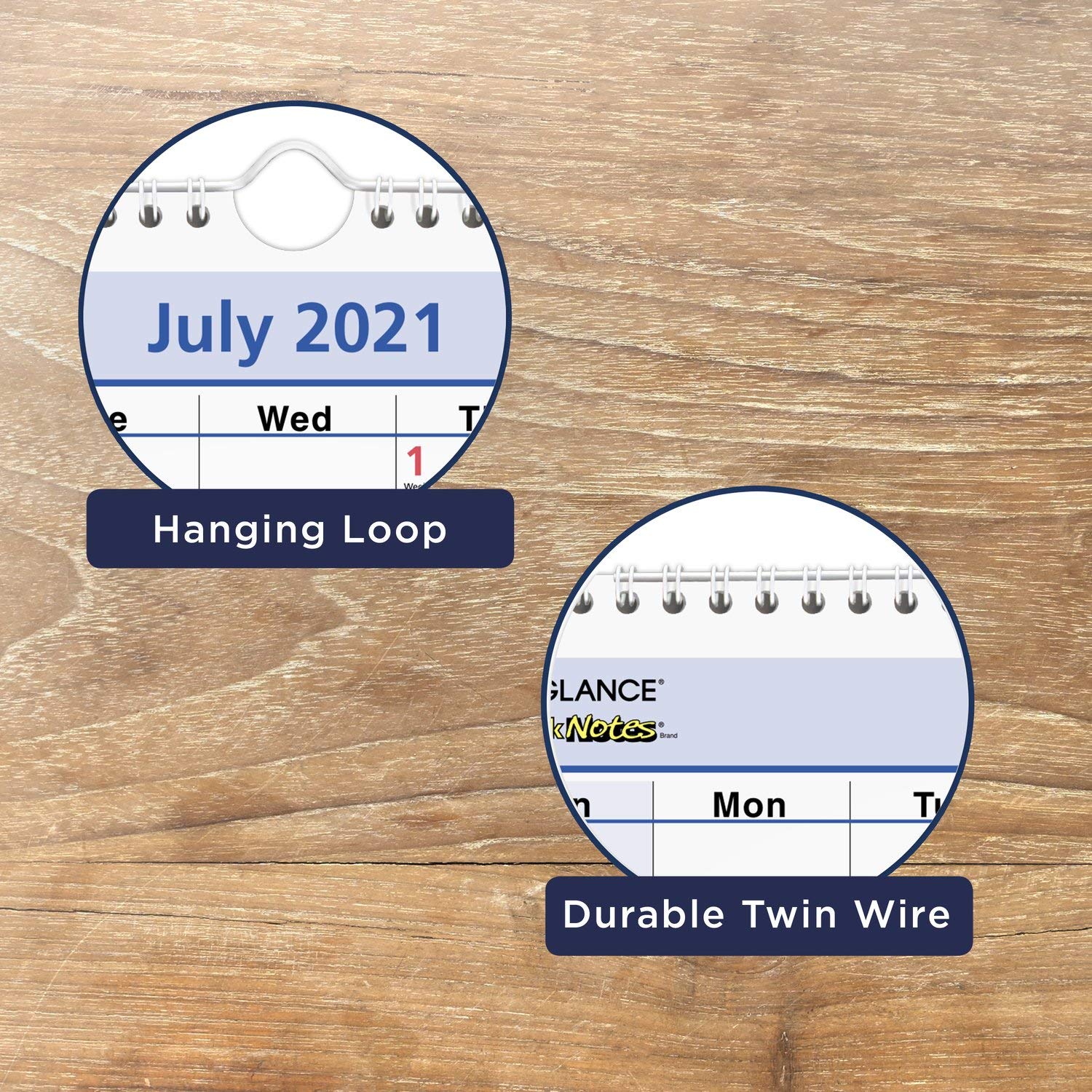 Academic Wall Calendar 2020-2021, AT-A-GLANCE, 12" X 17 Medium Quicknotes Pm5328 Pm532821