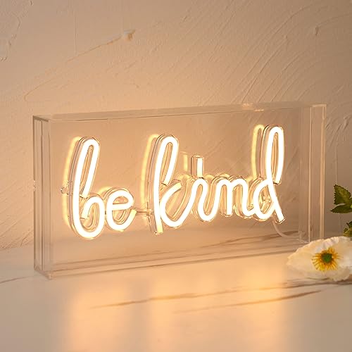 Miniatura 4 de Letrero de neón con texto en inglés «Be Kind» con texto en inglés «Be Kind» con texto en inglés «Be Kind» con texto en inglés «Be Kind» («Be Kind»)
