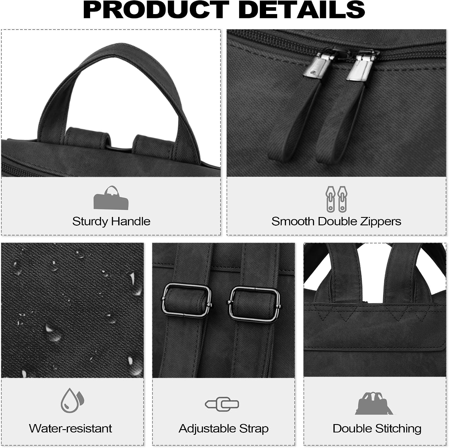 Dora & Liz Backpack Purse for Women, Pu Leather Designer Travel Backpack, Fashion Work Ladies Shoulder Bag Handbag