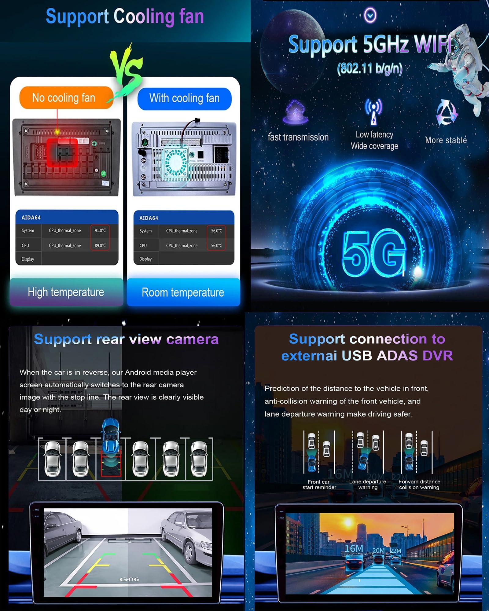 M6 pro2, Android 15.0 Stereo zamiennik dla Pilota 2016-2019 Radio samochodowe z nawigacją GPS 9-calowy przenośny odtwarzacz multimedialny DVD Odbiornik FM BT z Android Auto CarPlay