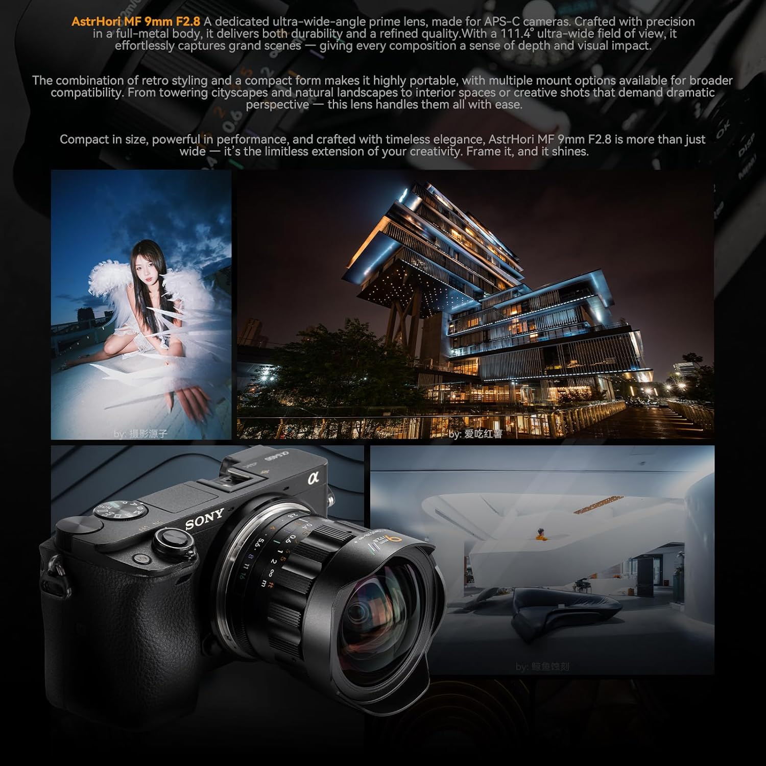 AstrHori 9mm F2.8 APS-C Lens for Canon RF Mount, Ultra Wide Angle Lens Compatible with Canon RF-Mount Mirrorless Cameras EOS RP,EOS R5,EOS R6,EOS R3,EOS R