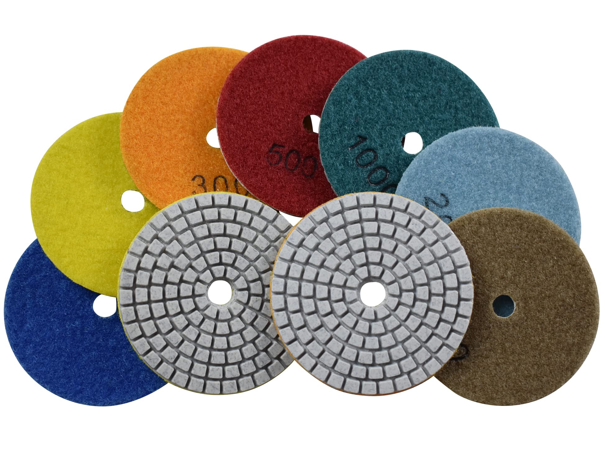 Diamant Polier Pad 7-Zoll 50 Körnung - Für Stein Beton Marmor Schleifen