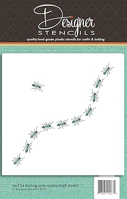Trailing Ants Cookie and Craft Stencil | DIY Home Decor Craft Stencil | Reusable and Durable | CM154 by Designer Stencils